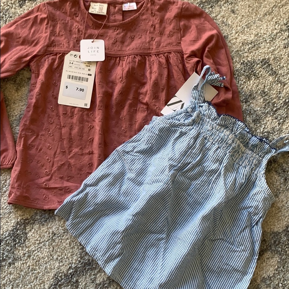 Zara’s kids 3-4 Shirt and tank top